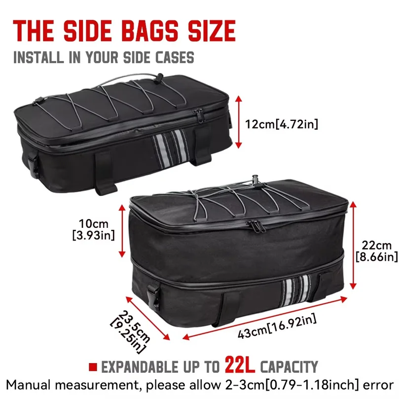 Motorcycle Luggage Bags Additional Bags for BMW GS 1200 LC Adventure 2013-2017 R1250GS R1200GS Adventure Top Pack