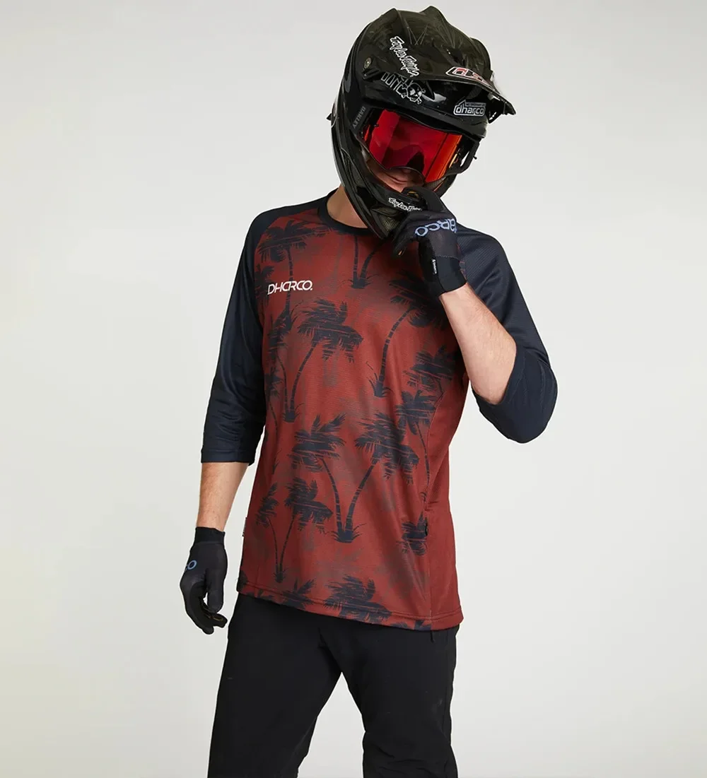 Summer Breathable Fit Mountain Bike Apparel Vetement Moto Cross Homme Man’s Motocross Downhill Riding T-Shirt MTB Enduro Jersey