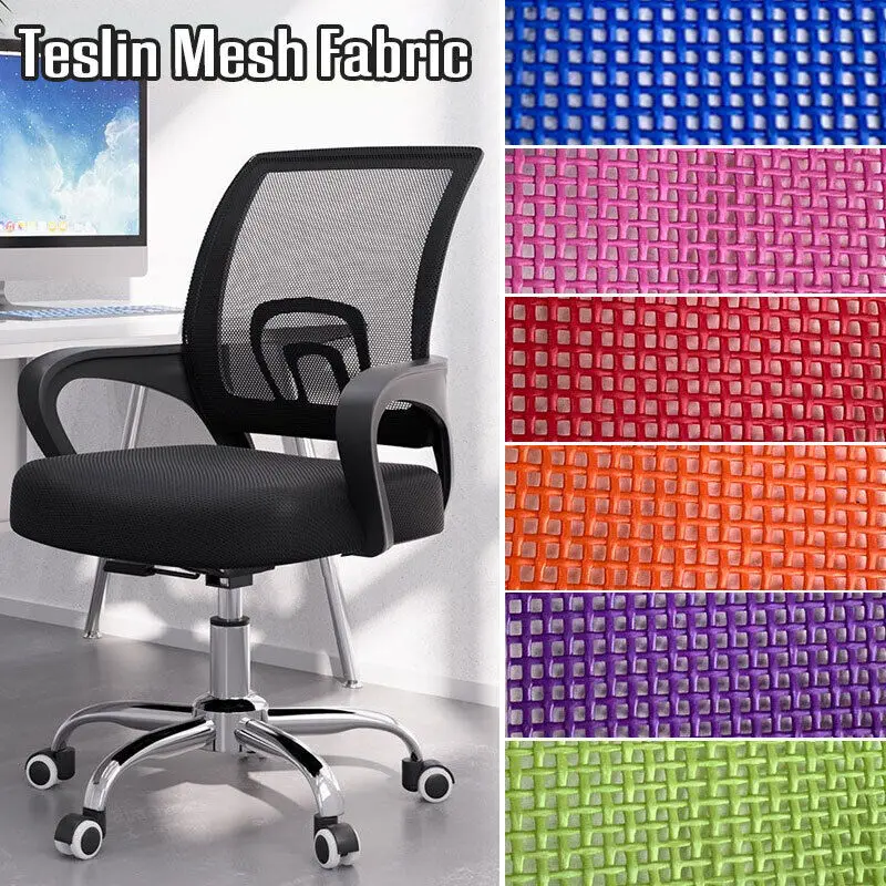 15 Colors Durable Teslin Mesh Fabric PVC Breathable Beach Lounge Chair Swing Recliner Office Chair DIY Material Pet Bed Hammock