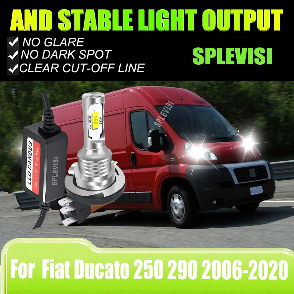 

H15 Headlight Bulb DRL Plug and play 2Pack of Canbus Kit For Fiat Ducato 250 290 2006 2007 2008 2009 2010 2011 2012 2013-2020