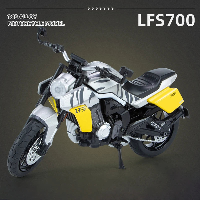 1:12 BENDA LFS700 Diecast Motorcycle Model Toy Replica With Sound & Light birthday gift christmas gift Collection bike