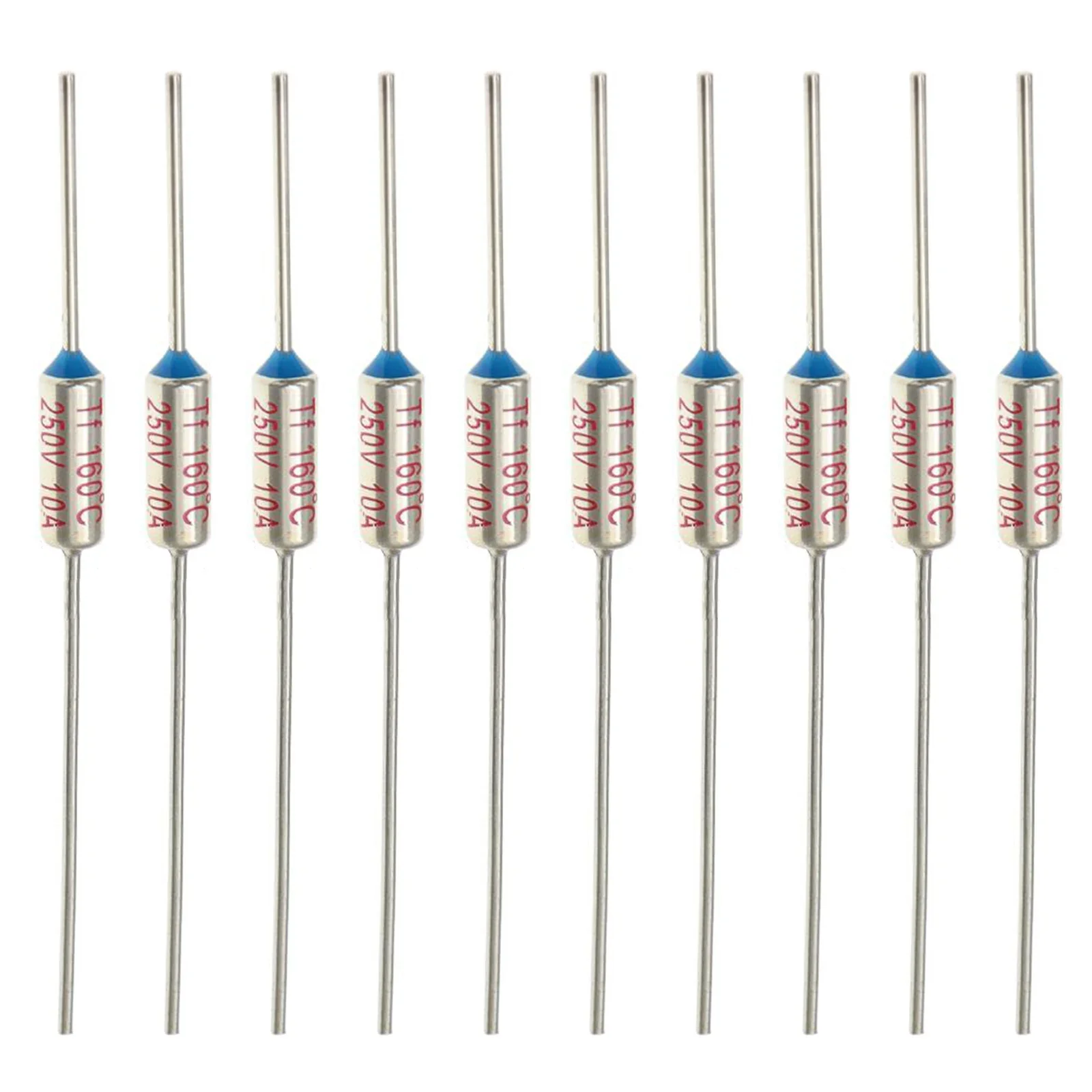 10A Thermal Fuse Circuit Cut Off Fuse Overheating Protection Versatile Use High Reliability For AC 250V Applications