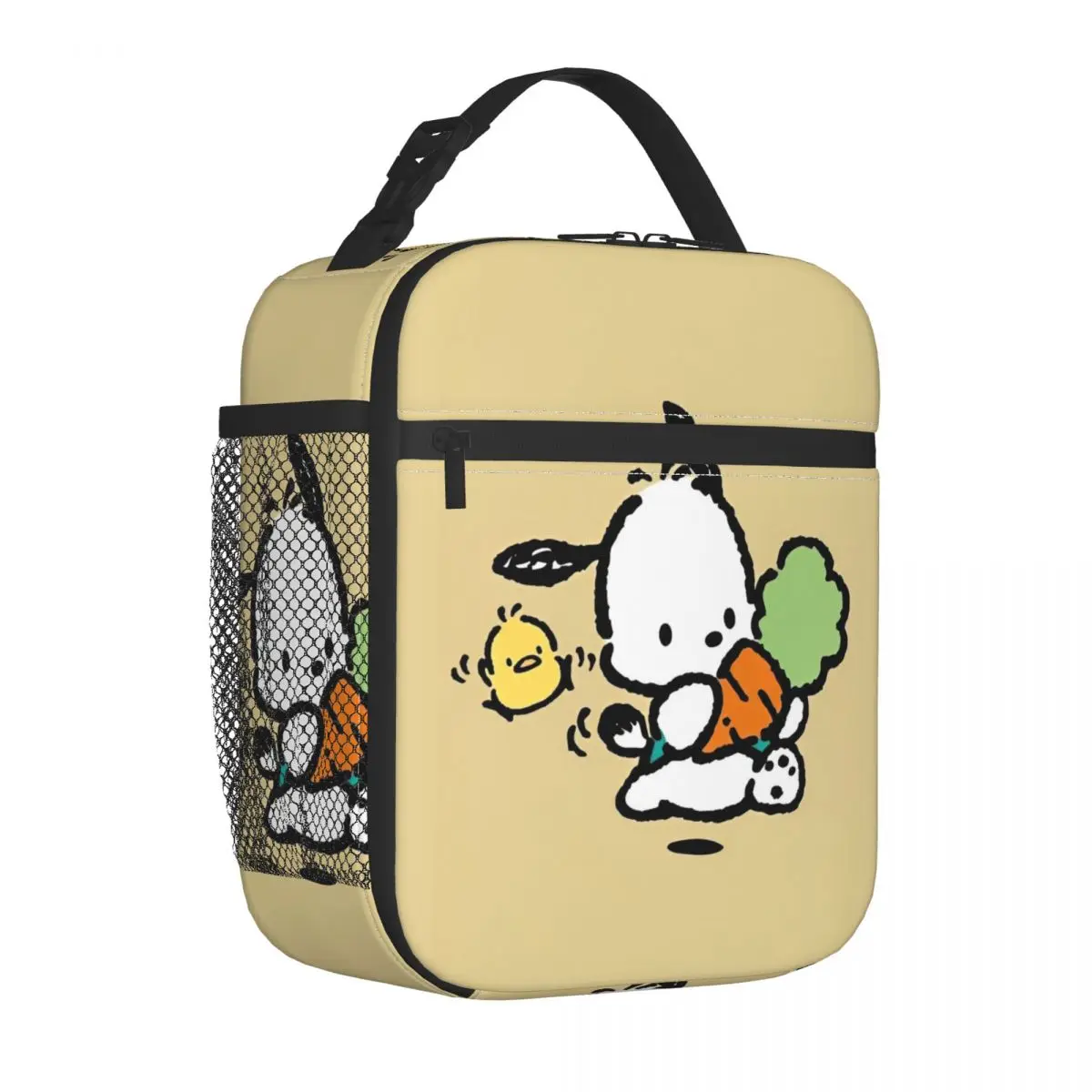 Pochacco Running With Carrots Insulated Lunch Bags Cooler Bag  Lunch Container Large Tote Lunch Box for Men Women College Travel