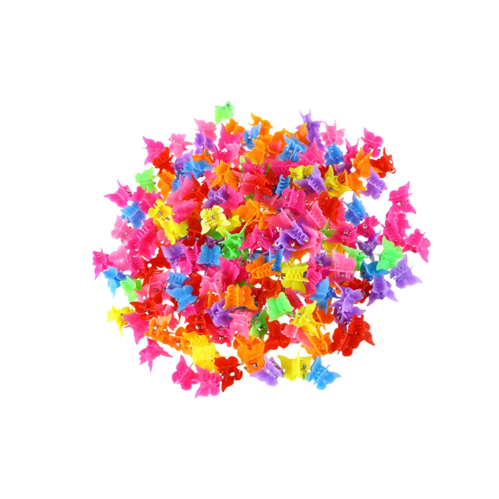 

150Pcs Colorful Butterfly Hair Pins Mini Clips Unique Design Hair Barrettes Fashion Accessories Colorful Clips