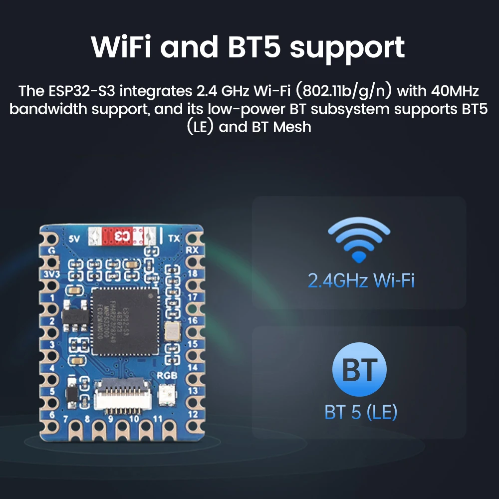 ESP32-S3 Microcontroller Development Board WiFi Bluetooth Wireless Communication Module