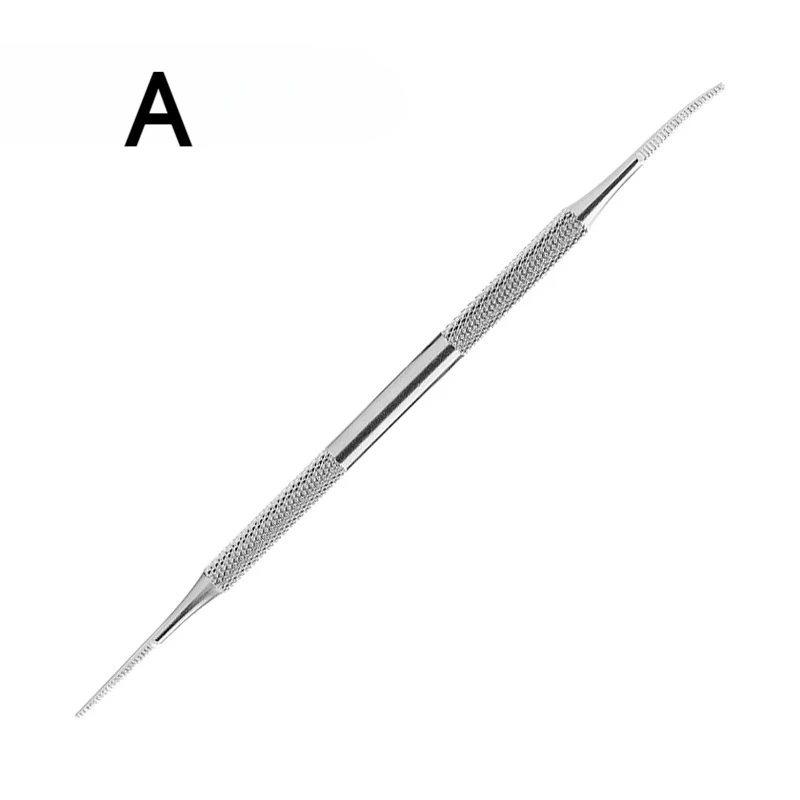 Lève-ongle incarné à double tête en acier inoxydable, outil de pédicure, paronyamitié, pied, livres, D343, 1 pièce