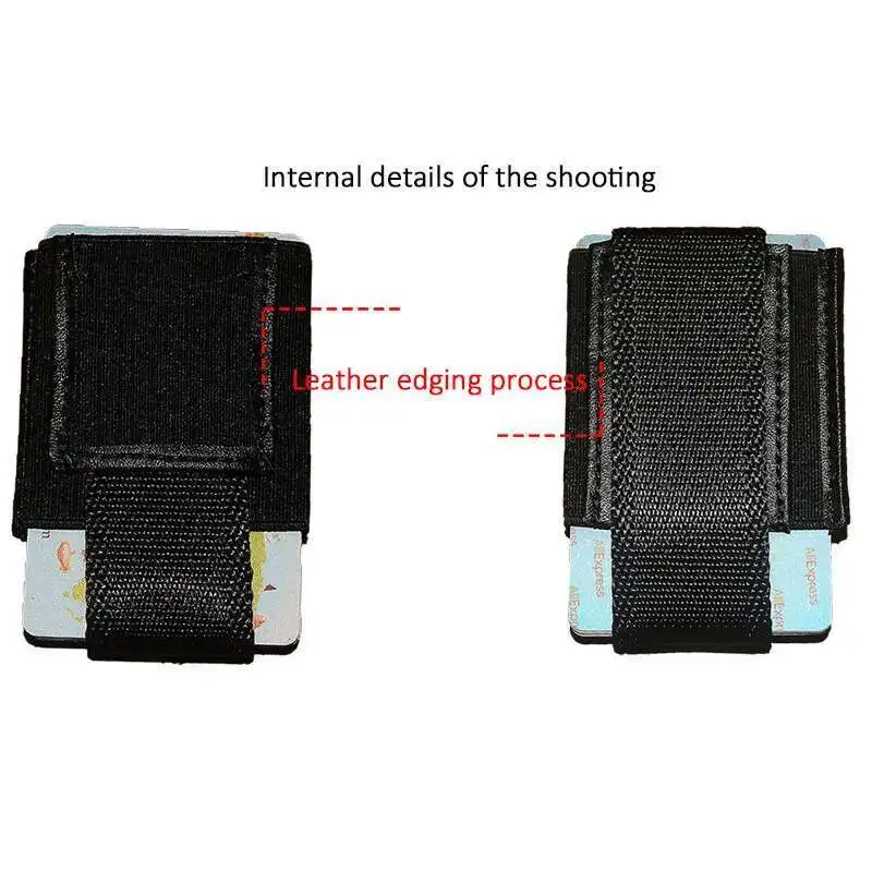 Mens Wallet High Quality Elastic Nylon Magic Wallet Mini Drawstring Credit Card ID Holders Slim Minimalist Purse Cardholder