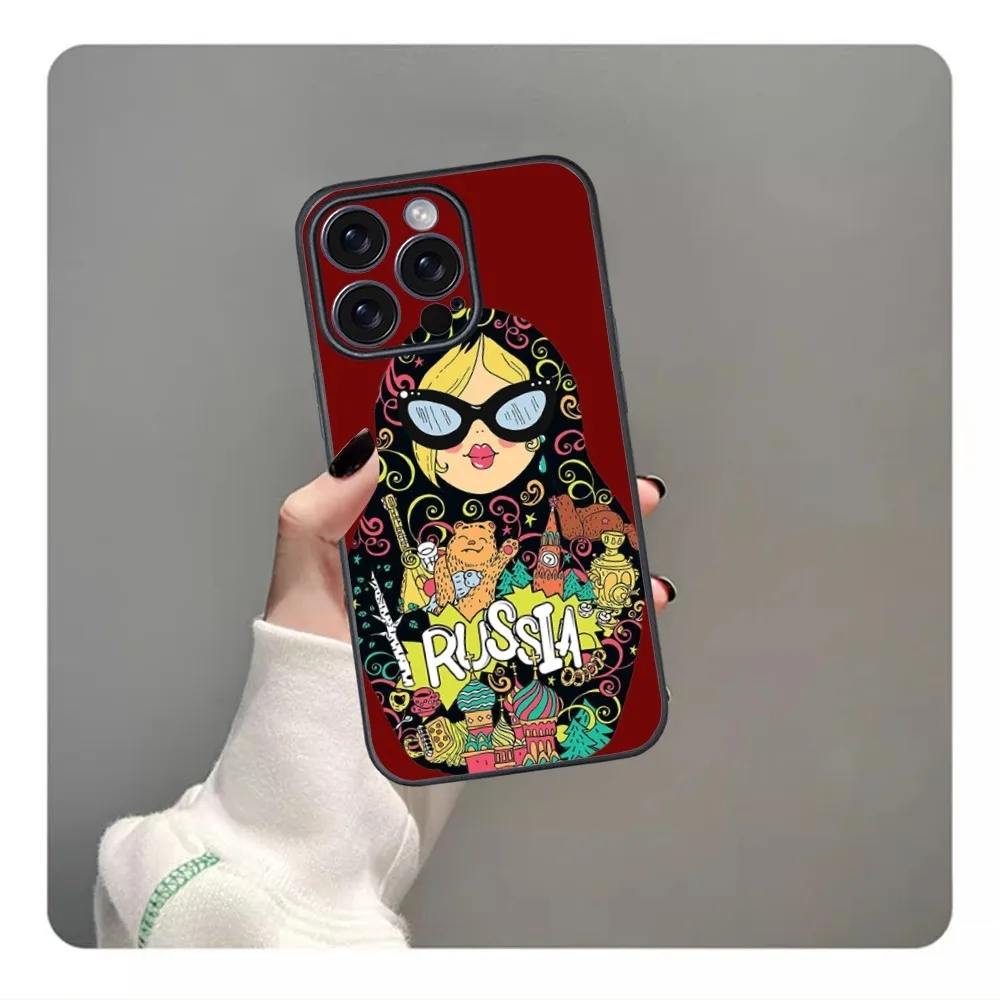 Matryoshka doll Phone Case For iPhone 16 15 14 13 12 11 PRO MAX PLUS Mini TPU Soft to Skin-friendly case