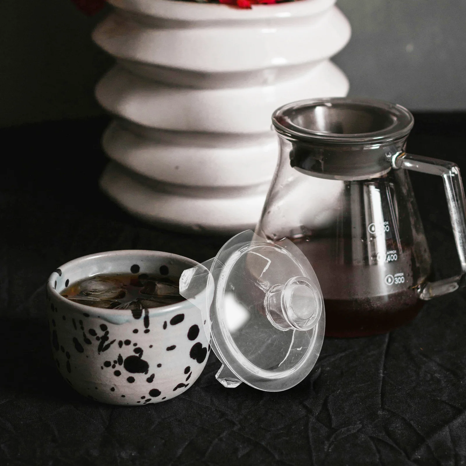 

Pitcher Lid Replacement Wear-Resistant Plastic Cover For Jug Carafe Leakproof High Temp Resistant Easy Clean