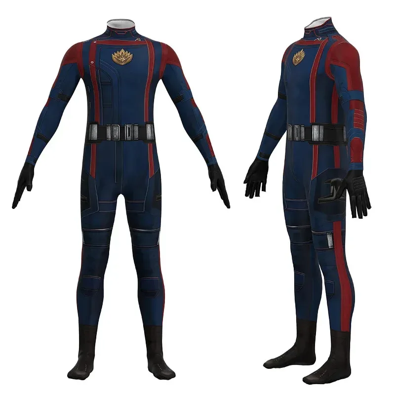 

Cosplay Guardians Of The Galaxy 3 Star Lord Cosplay Costume Superhero Peter Jason Quill Halloween Bodysuit Jumpsuit Zentai Anime