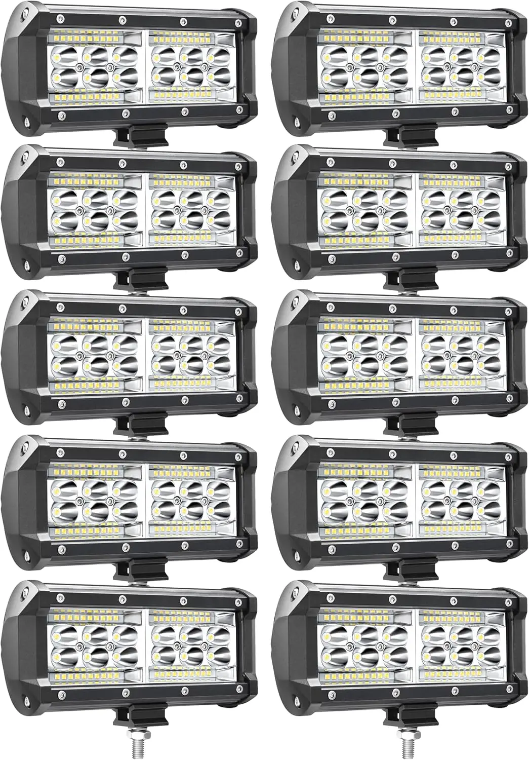 7 Inch LED Light Bars, LED Light Pods 156W 12000lm 12V 24V Offroad Driving Fog Lights Work Lights for Truck Tractor Pickup Boat