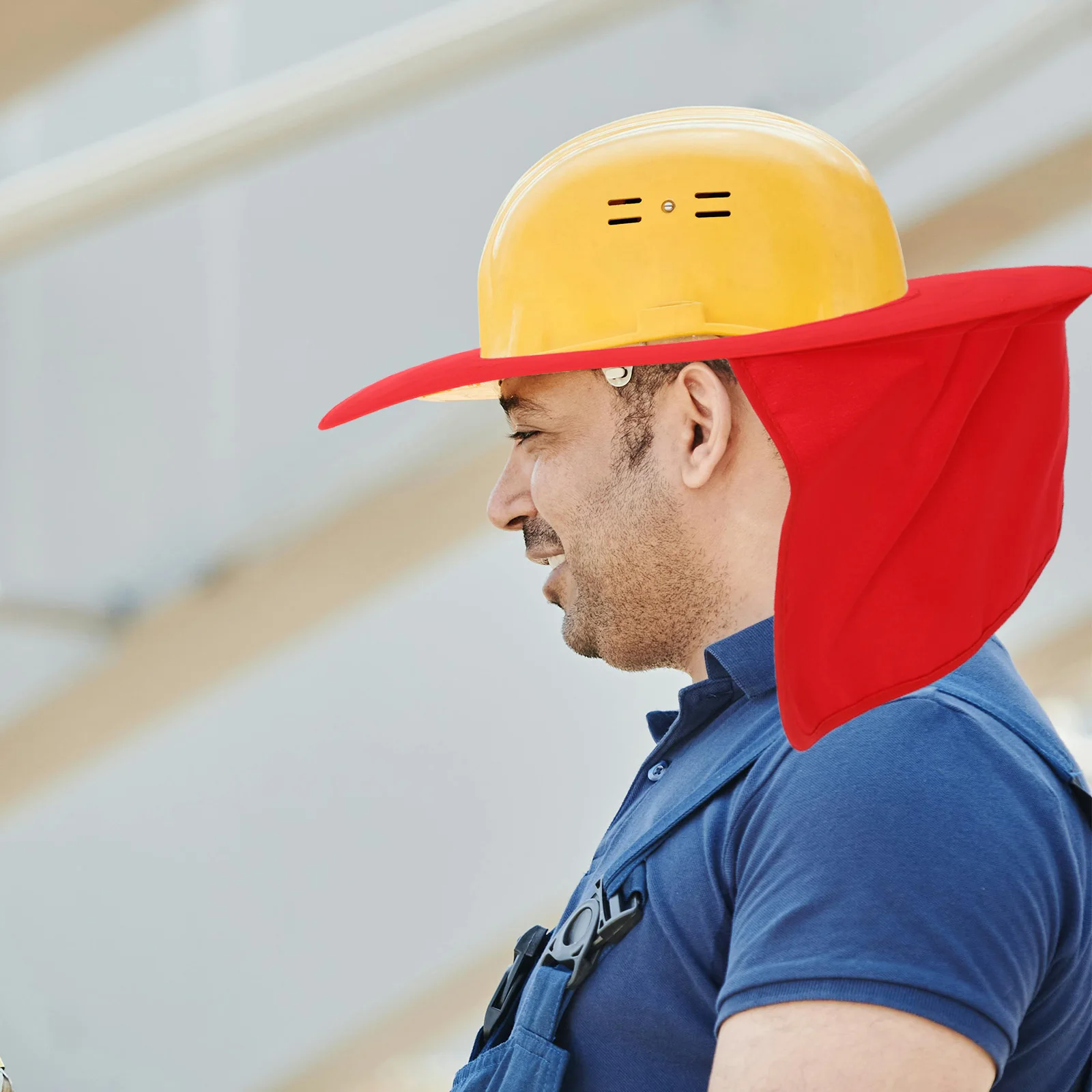 

Sun Visor Hard Hat Full Brim Shade Cover Neck Guard For Construction Worker Gardener Cyclist Outdoor Workers Durable Reflective
