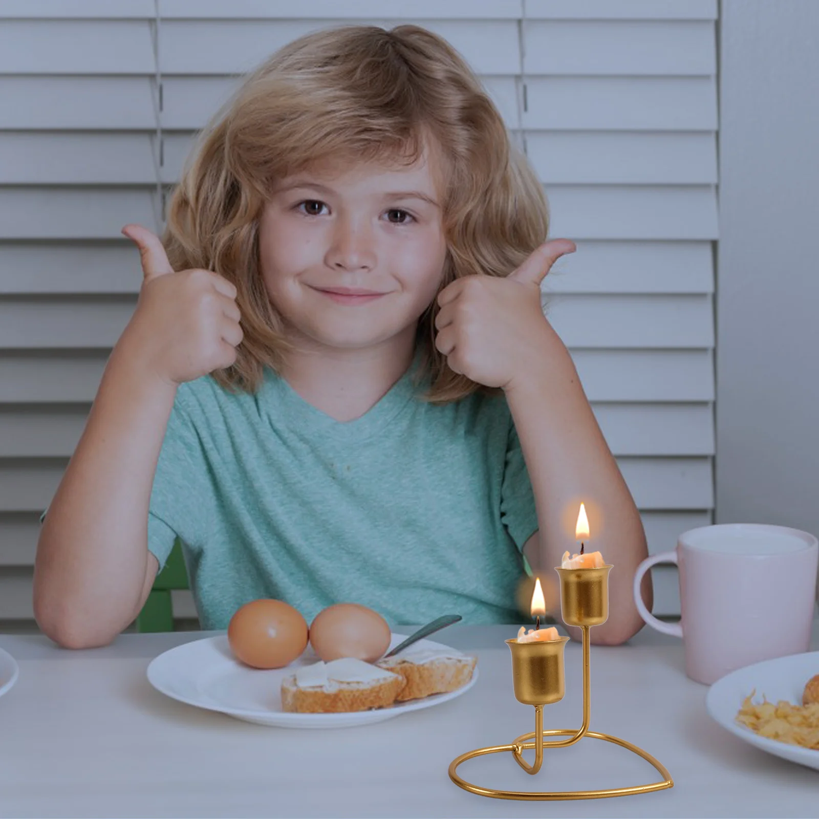 

Metal Holder Table Centerpiece Vintage Candlestick Stand Decorative Pillar Holder for Wedding Party Home Decor