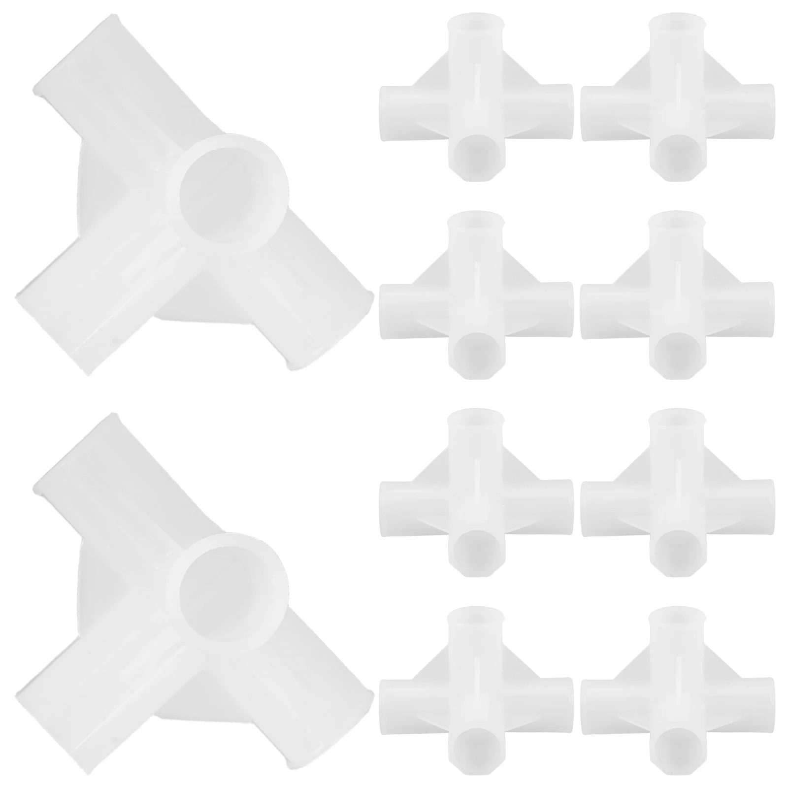 

10Pcs Plastic Corner Connectors for Closet Rod Joint DIY Assembly No Tools Needed Multi-Use Wardrobe Shoe Rack Storage