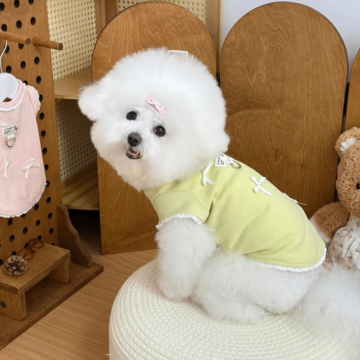 Chaleco primavera otoño para perros mini y cachorros – mangas encaje - imagen 4