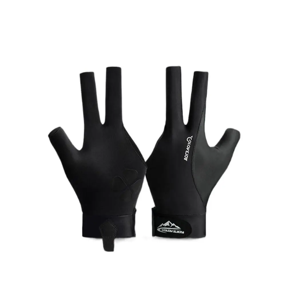 

Anti-sweat Billiards Gloves Wear-resistant Non-slip Three Finger Gloves Professional Breathable Open 3 Fingers Gloves Man
