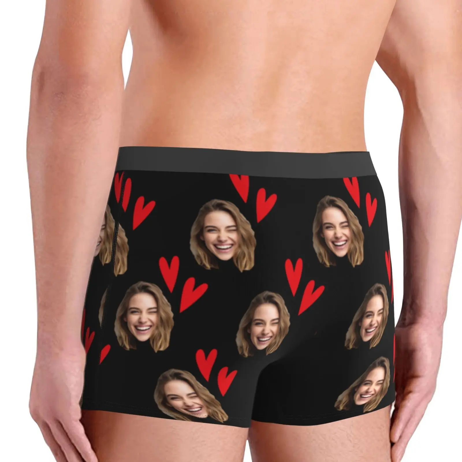 Personalized Face Photo Underwear Custom Boxer Briefs Custom Men Valentine's Day Gift For Husband Anniversary Gift for Dad