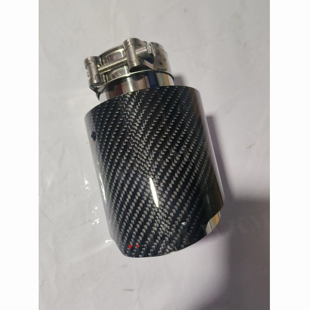

Carbon Fiber Look Exhaust Tips Stainless Steel Car Exhaust Muffler Tip Pipes For BMW F30 Car Accessories