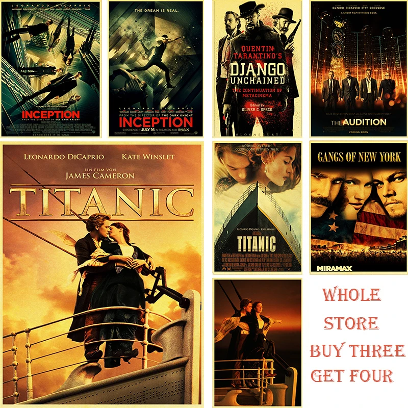 Klassischer Film titanic das Poster Kraft papier Kunst gedruckt Retro Poster Home Room Bar Dekor für eine Wand dekoration Home Room