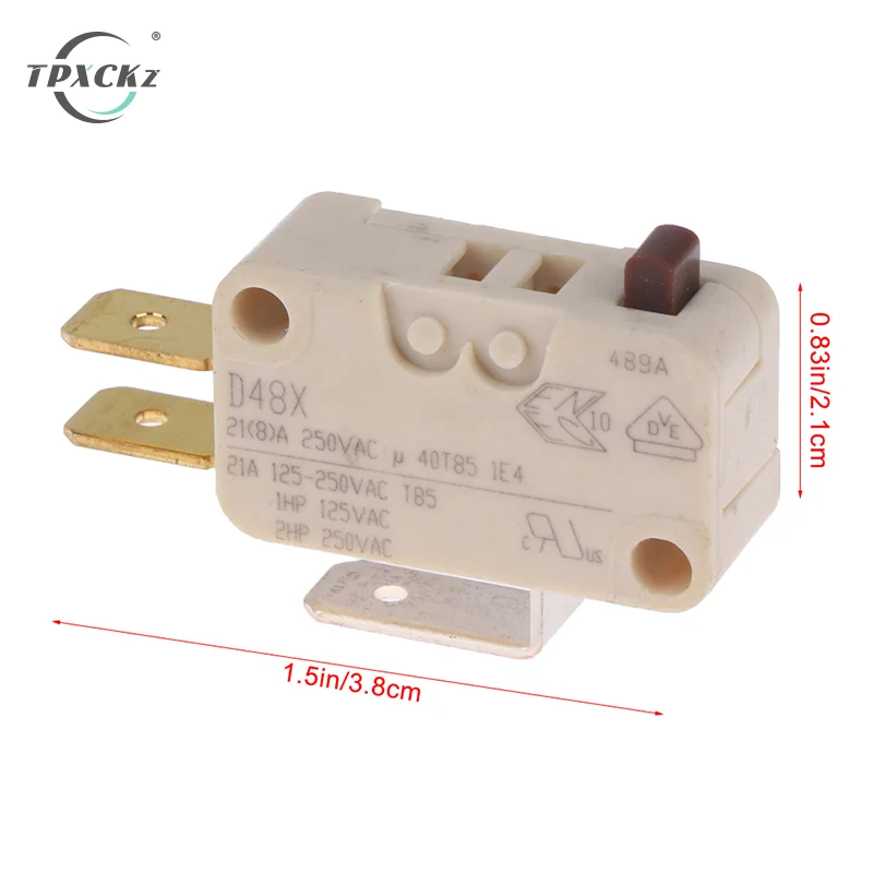 1Pc Large Micro Switch D48X High Current 21A 250V Water Heater Limit Touch Switch For German Cherry Limit Contact Switch