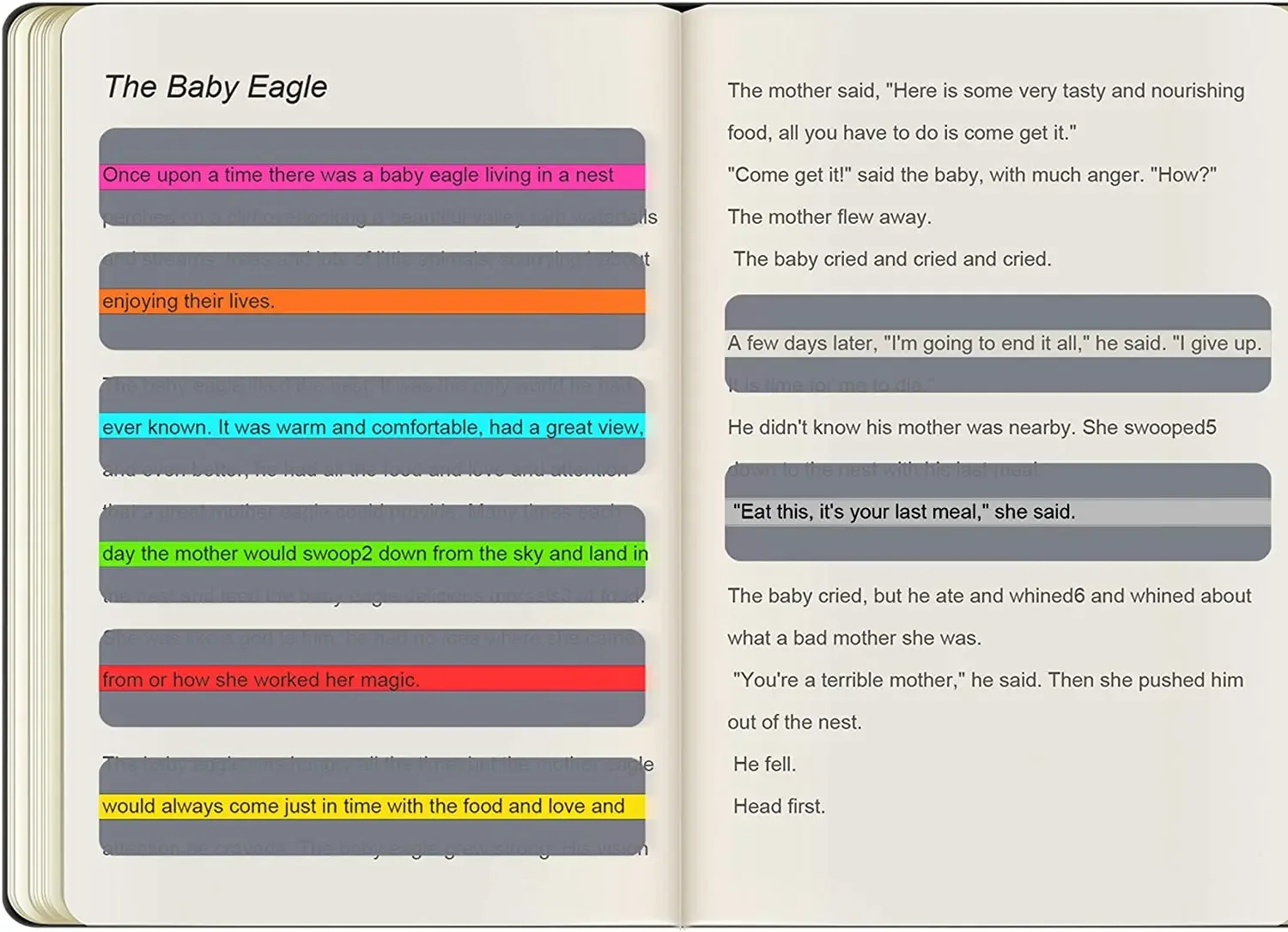 

8Pcs Reading Aid Bookmark Help with Dyslexia for kids Guided Reading Strips Highlight Strips Colored Overlay Highlight Bookmarks