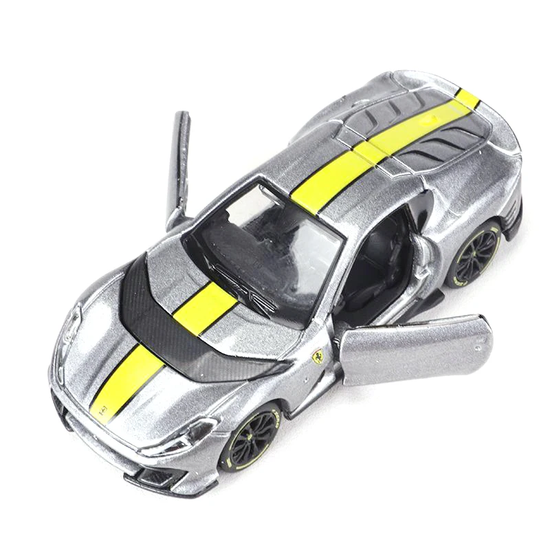 Bburago 1:64 genuino Ferrari SP1 812 COMPETIZIONE Daytona SP3 Bianco/ROSSO modello di auto serie per bambini Natale ragazzo regalo giocattoli