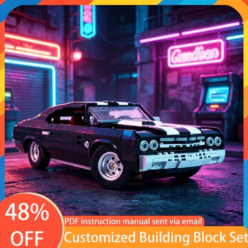 

NEW 1237 PCS Speed Hypercar 10304 Chevelle SS MOC Customize Modular Building Block Creative Design DIY Boys Birthday Toy Gifts