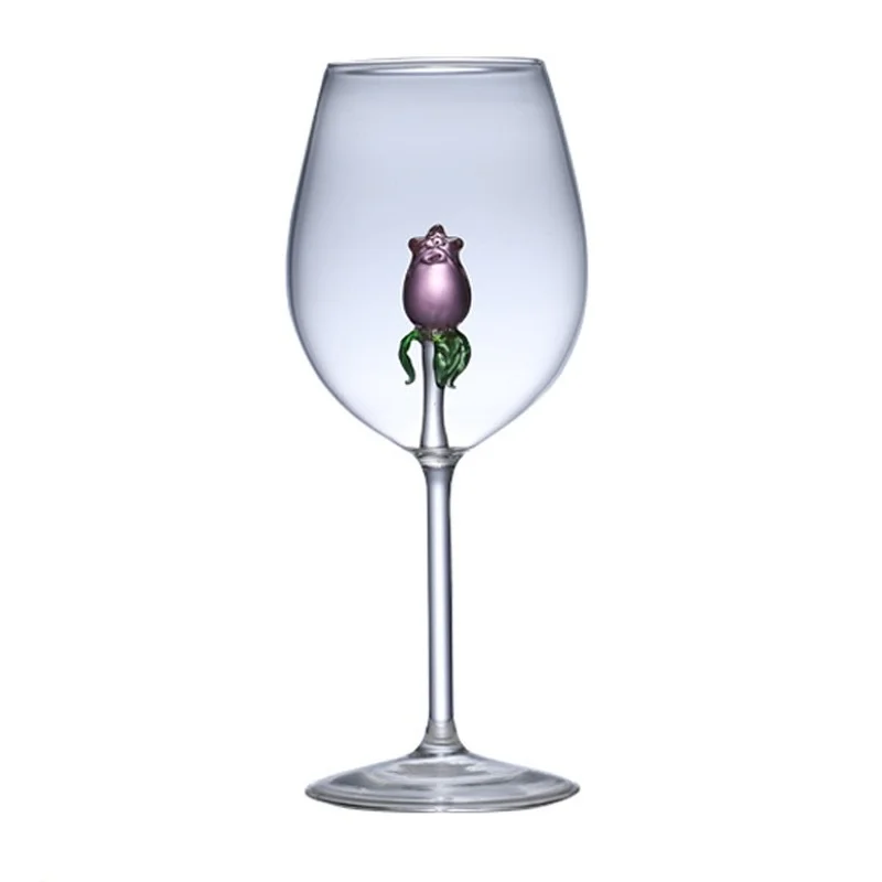 Dessert Kitchen Cups Aesthetic Desings Funny Wine Glass Goblet Flower Creative Cocktail Wedding Rose Szklanki Home Garden Cup