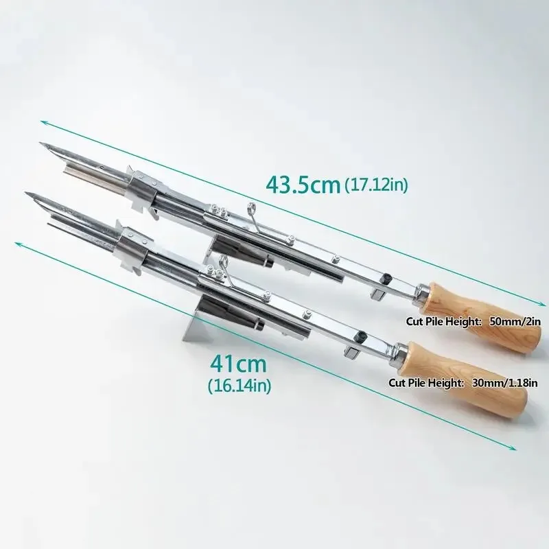 

Hand Tufting Tool Rug Maker Cut-Pile Tufting Tool Stainless Steel Machine Manual Carpet Maker Rug Supplies With Wooden Handle