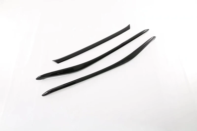 For Toyota Harrier Venza XU80 2020-2022 Piano Black Front Center Mesh Grille Grill Cover Radiator Strip Trim Decoration