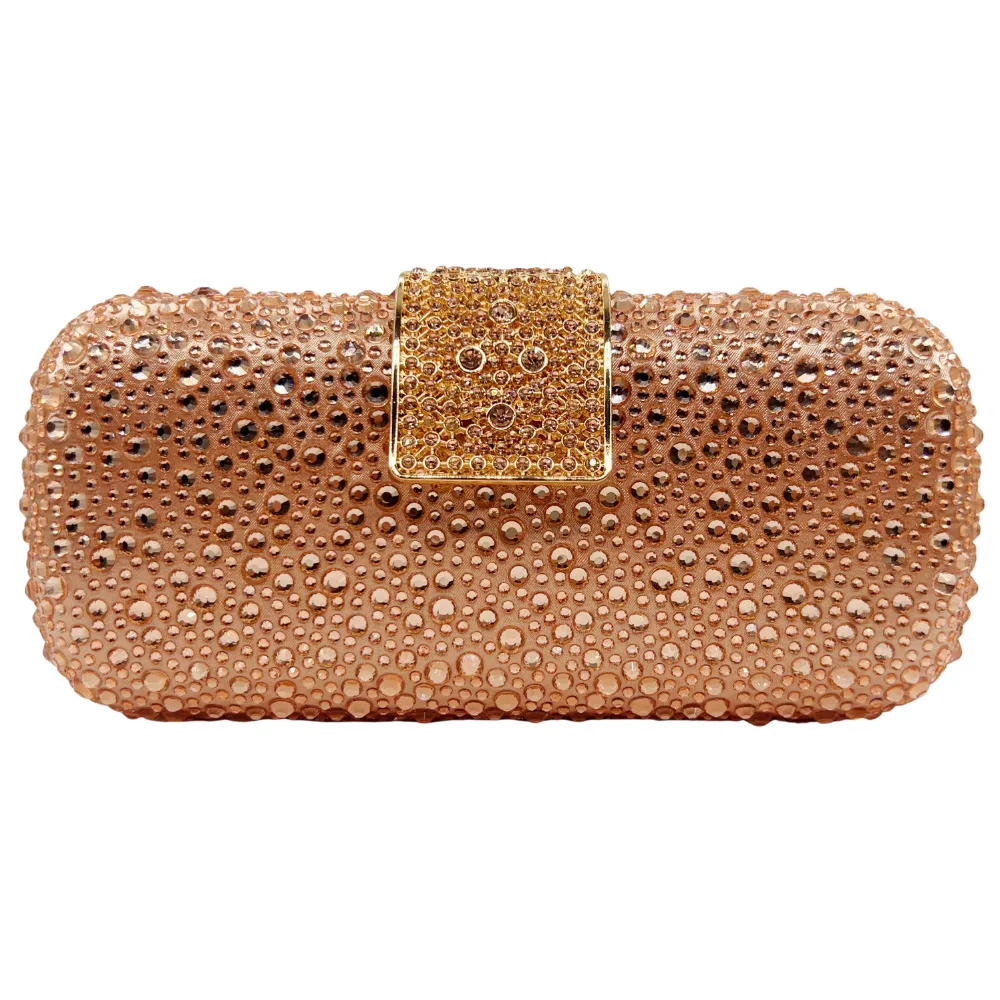 

Вечерний клатч цвета шампанского со стразами, женский свадебный клатч со стразами, свадебная сумка-минодьер, женские клатчи, сумки для ужина, сумки для вечеринок