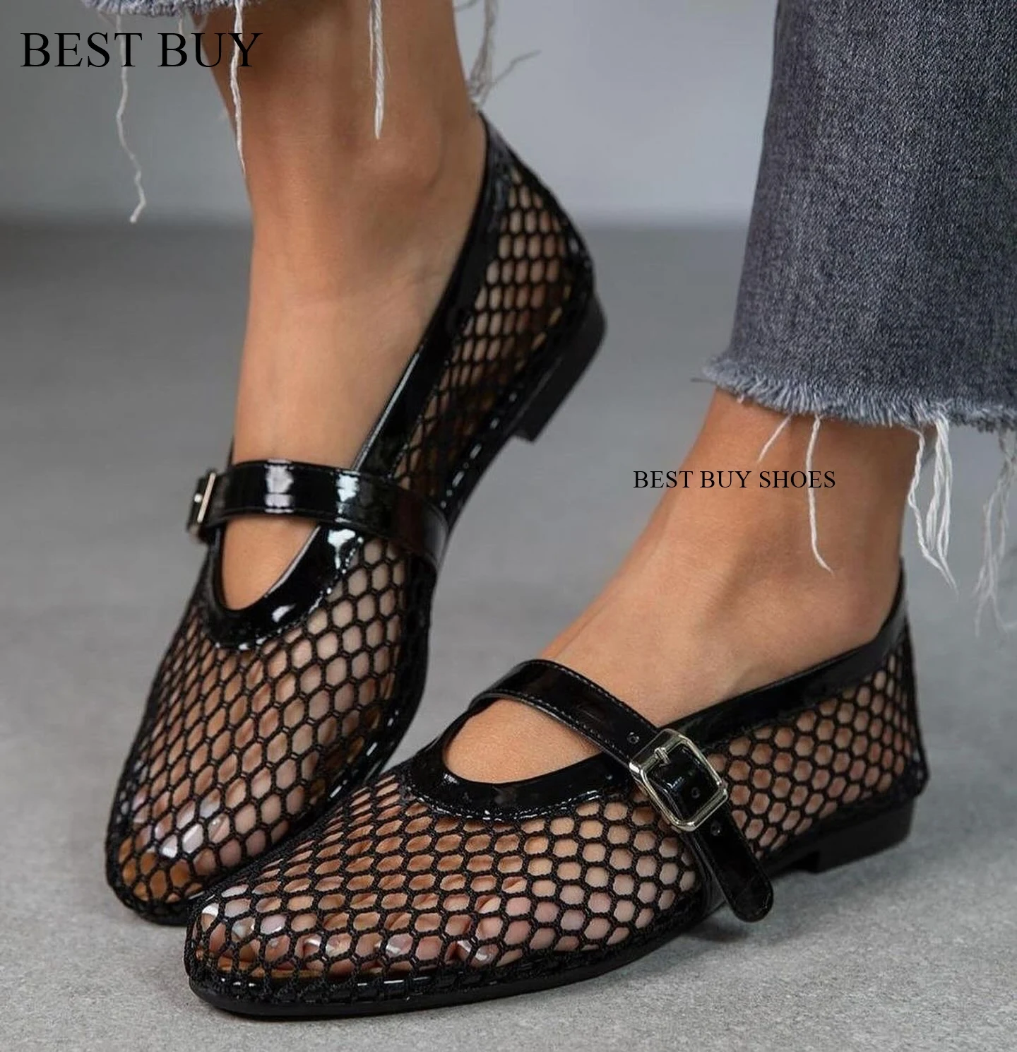 

Summer Explosive Fashion Sexy Network Sandals Mary Jane Ballet Shoes To Participate in The Banquet Street Dance loafers Shoes