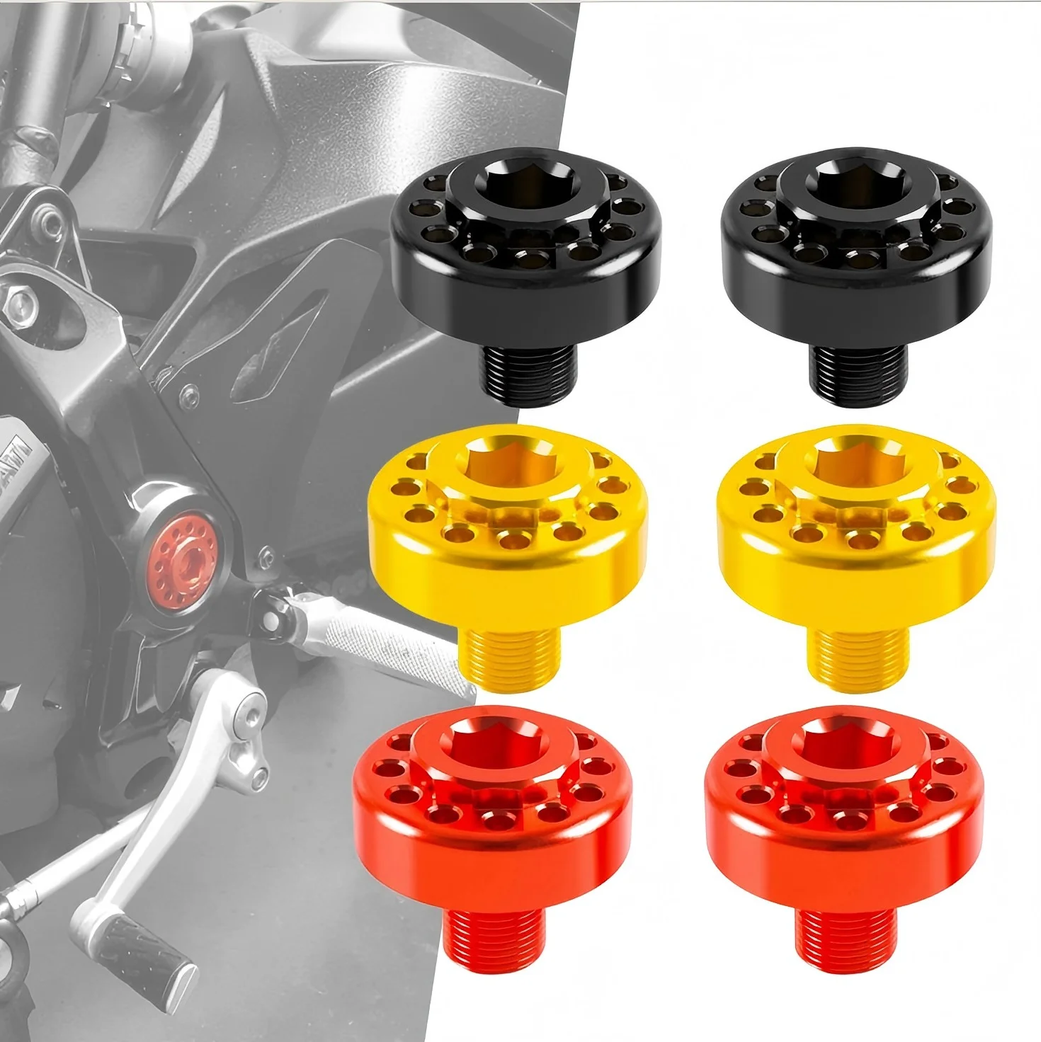 

Комплект болтов для задней установки мотоцикла для Ducati Monster 821 1200S Supersport 939-алюминиевое оборудование для крепления подножки с ЧПУ