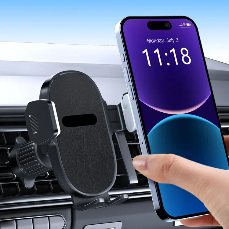 GEFENSI Car Phone Holder Mount, 2025 Upgrade Auto Locking Universal Phone Holder With Hook Clip For Car Air Vent For 4.5-7 Inch