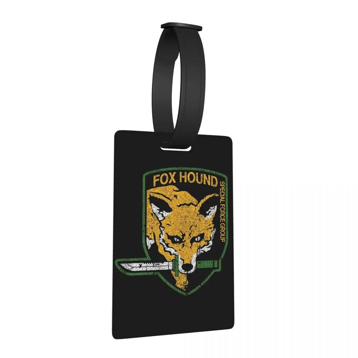 

Foxhound Metal Gear Solid Game Luggage Tags Suitcase Accessories Travel Cute Baggage Boarding Tag Label Holder ID Name Address