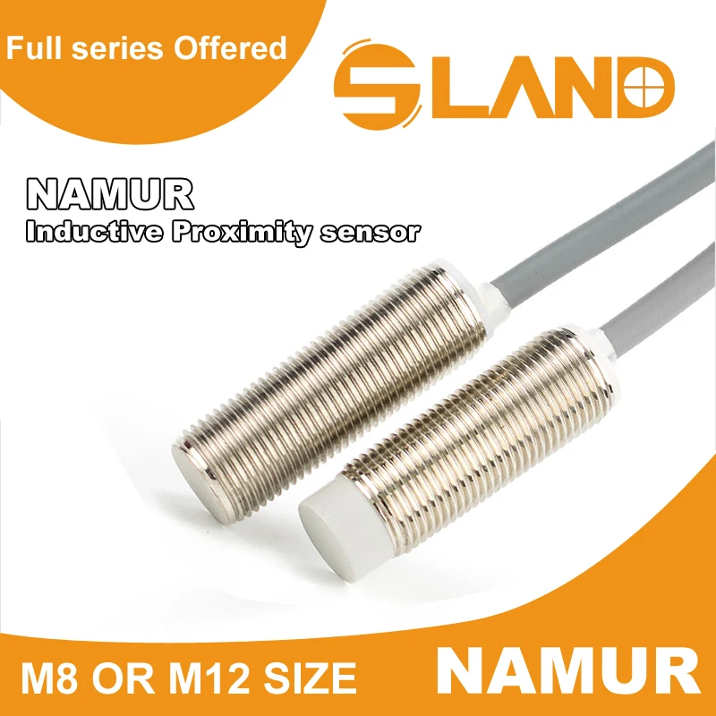 SLAND M8 M12 NAMUR Inductive Proximity Sensor, 2-wire, Normally Closed, 6-12VDC, Safe Sensor PLC Usage.