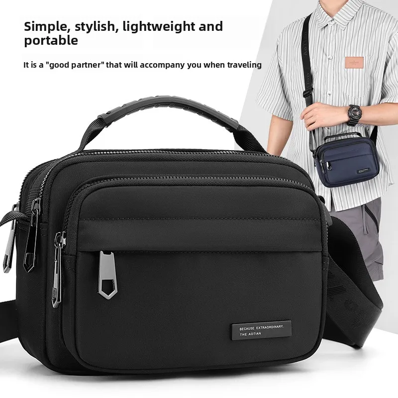 حقيبة يد صغيرة للكتف بتصميم أفقي لحمل الهاتف المحمول للأشخاص في منتصف العمر وكبار السن، أنيقة وبسيطة