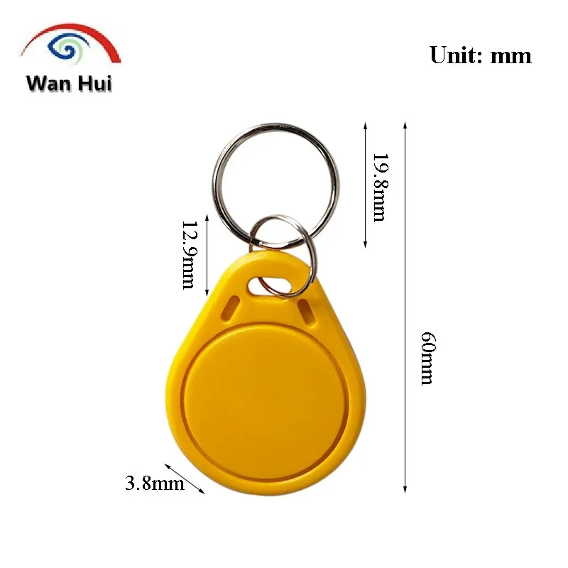 Imagem -06 - Uid Rfid Keychain Cartão Nfc Unidade Gravável 1356 Mhz hf Iso14443a Usado para Copiar S50 m1 1k Cartões 100 Pcs