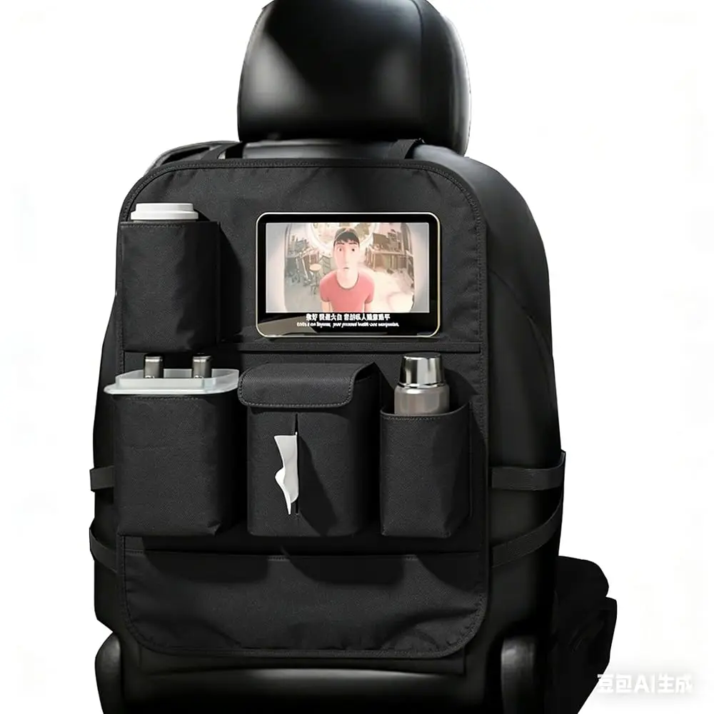 

Free Shipping Car Seat Organizers,Multi-functional Back Seat Protectors, Storage Pouches, Child kicking prevention and Tray Hold
