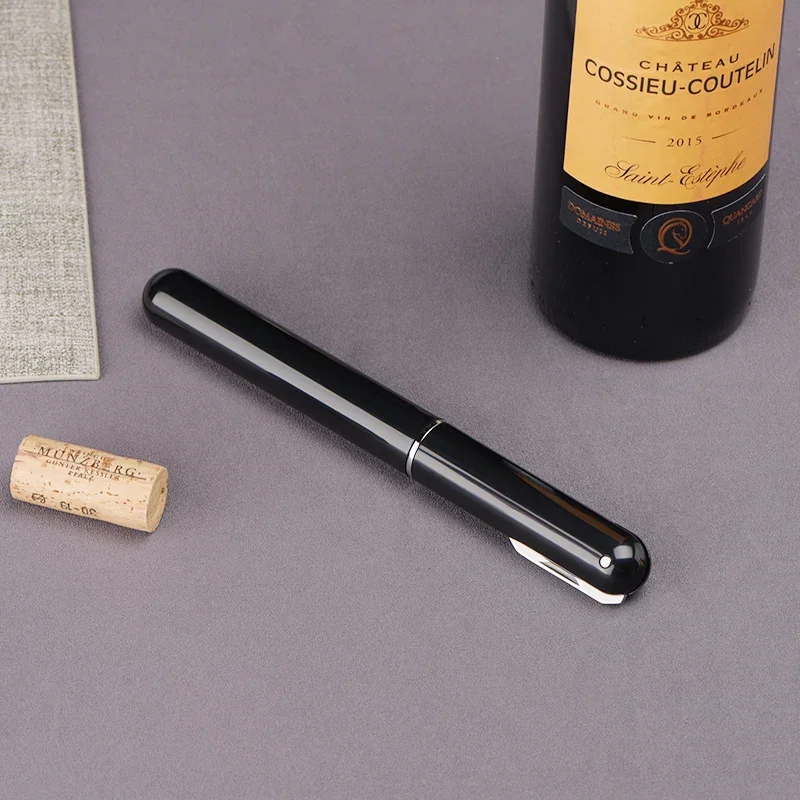 Enhanced Pen Shape Air Pump Wine Opener - Stainless Steel Corkscrew for Red Wine