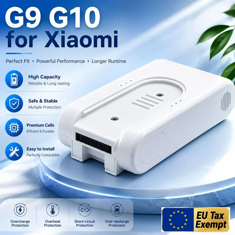Geeignet für Xiaomi Dreame 1C G9 G10 R10 1S T10 T20 kabellosen Staubsauger mit 25,2V wiederaufladbarem Lithium-Ionen-Akku.