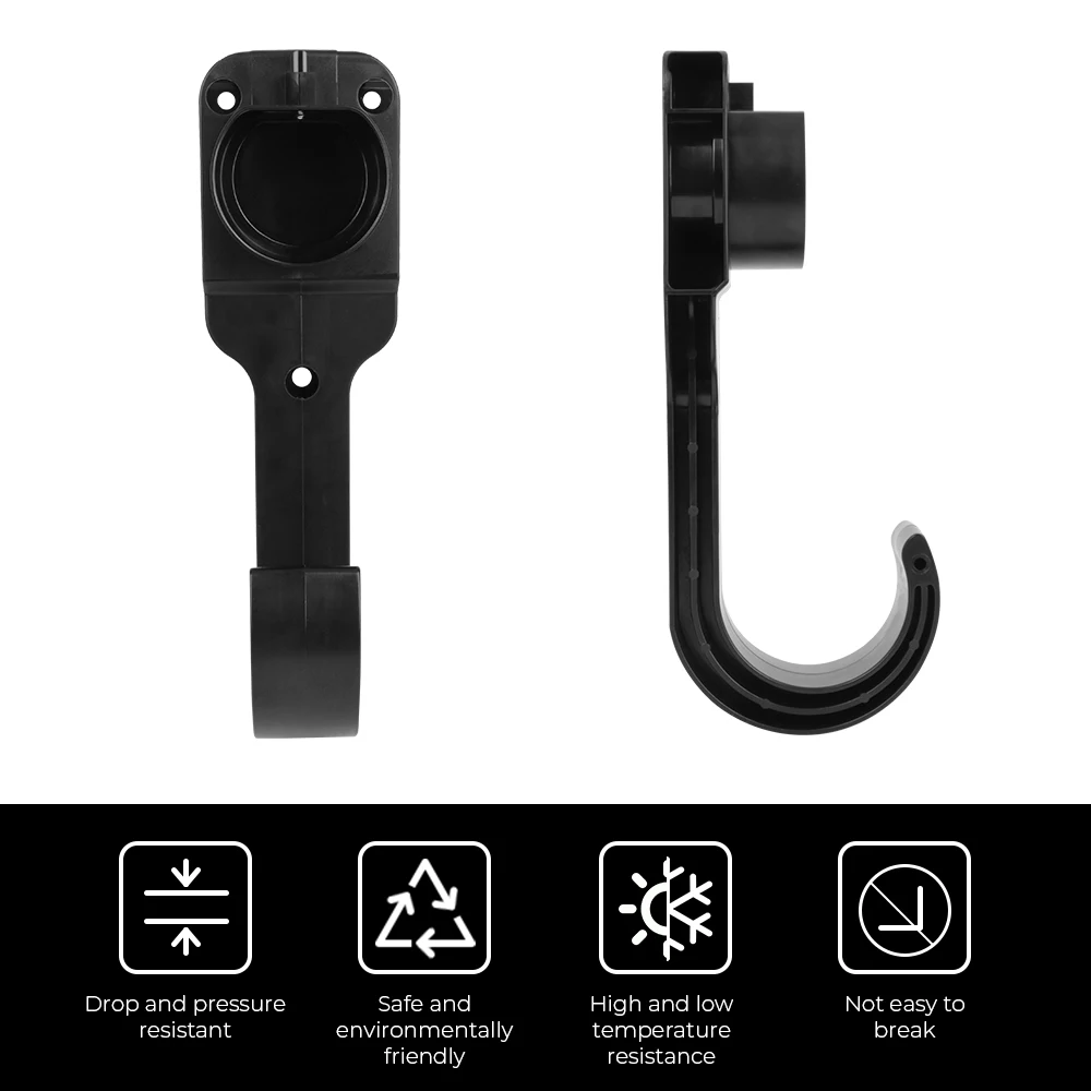 EV Charger Cable Holder For Electric Car Charging Wall Mount Bracket Gun Head Socket For Type 2 Connector EU Plug Universal