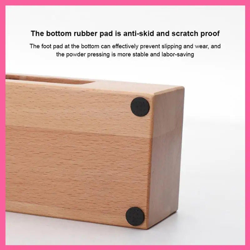 

HOT-58Mm Coffee Stirrer Holder Wooden Filler Support Base Holder Barista Coffee Accessories