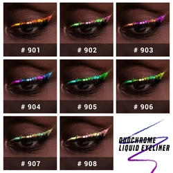 CHARMACY Chameleon Waterproof Liquid Eyeliner Glitter Long-lasting High Pigment Smudge-proof Eye Liner Makeup Cosmetic for Women