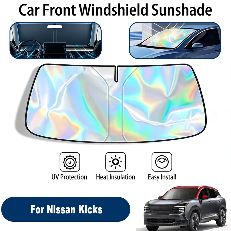 

Windshield Sun Shade For Nissan Kicks Foldable UV Reflective Front Window Sun Protection Cover Accessories