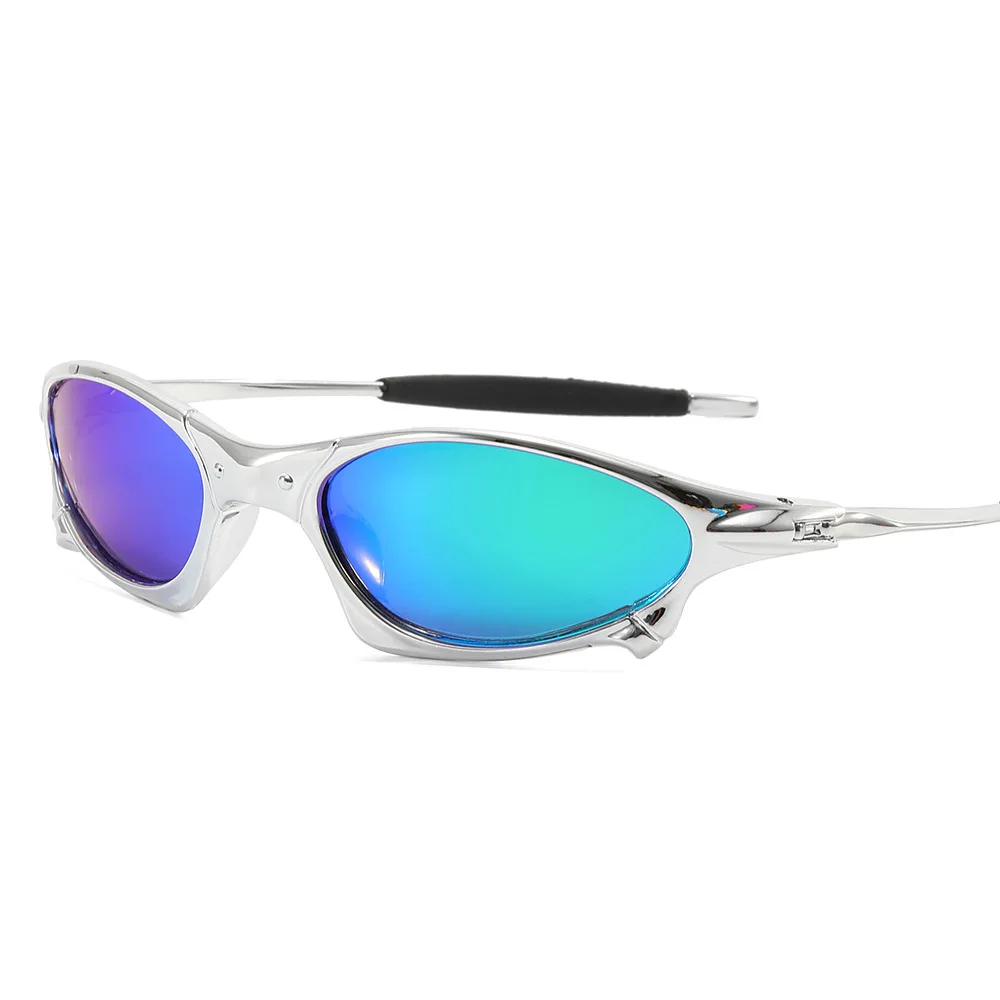 Polarized Cat Eye Sunglasses UV400 Protection Lightweight Polycarbonate Frame Catrair Rimless Cat Eye Sunglasses with Leopard Head Metal  main image 4
