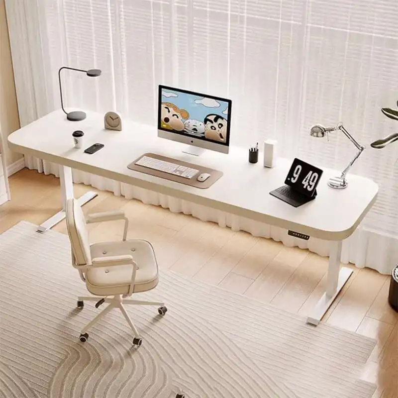 Wooden Electric Executive Desk Study White Modern Room Executive Desk Standing Office Mesa Para Computador Home Furniture