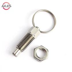 Stainless Steel Index Plungers M6 M8 M10 M12 M16 Zinc Plated Hand Retractable Spring Locating Indexing Ring Plungers