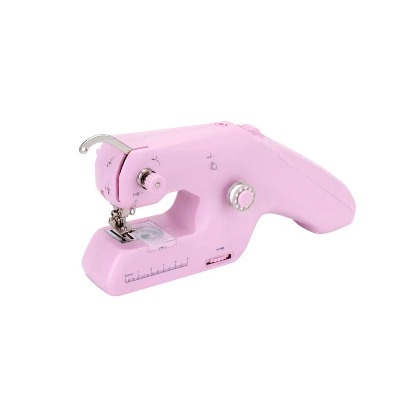 

Portable Electric Sewing Machines Mini Handheld Double-thread Overlock Sewing Machines Embroidered Home Naaimachines JTS