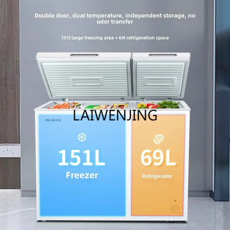 

MJY double temperature small freezer household and commercial refrigerated and frozen small refrigerator